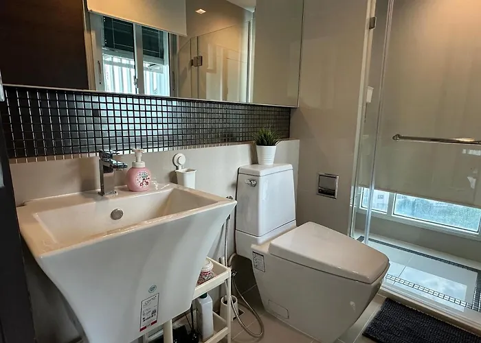 Appartamento Condo, 3-min Walk To Bts, Sky Pool, Gym, Wifi, Self Check-in At Pickup Point *