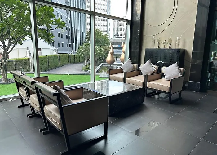 Appartamento Condo, 3-min Walk To Bts, Sky Pool, Gym, Wifi, Self Check-in At Pickup Point